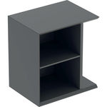 Módulo lateral Geberit iCon: 37x40x27.3cm, Lava, Cubierto mate